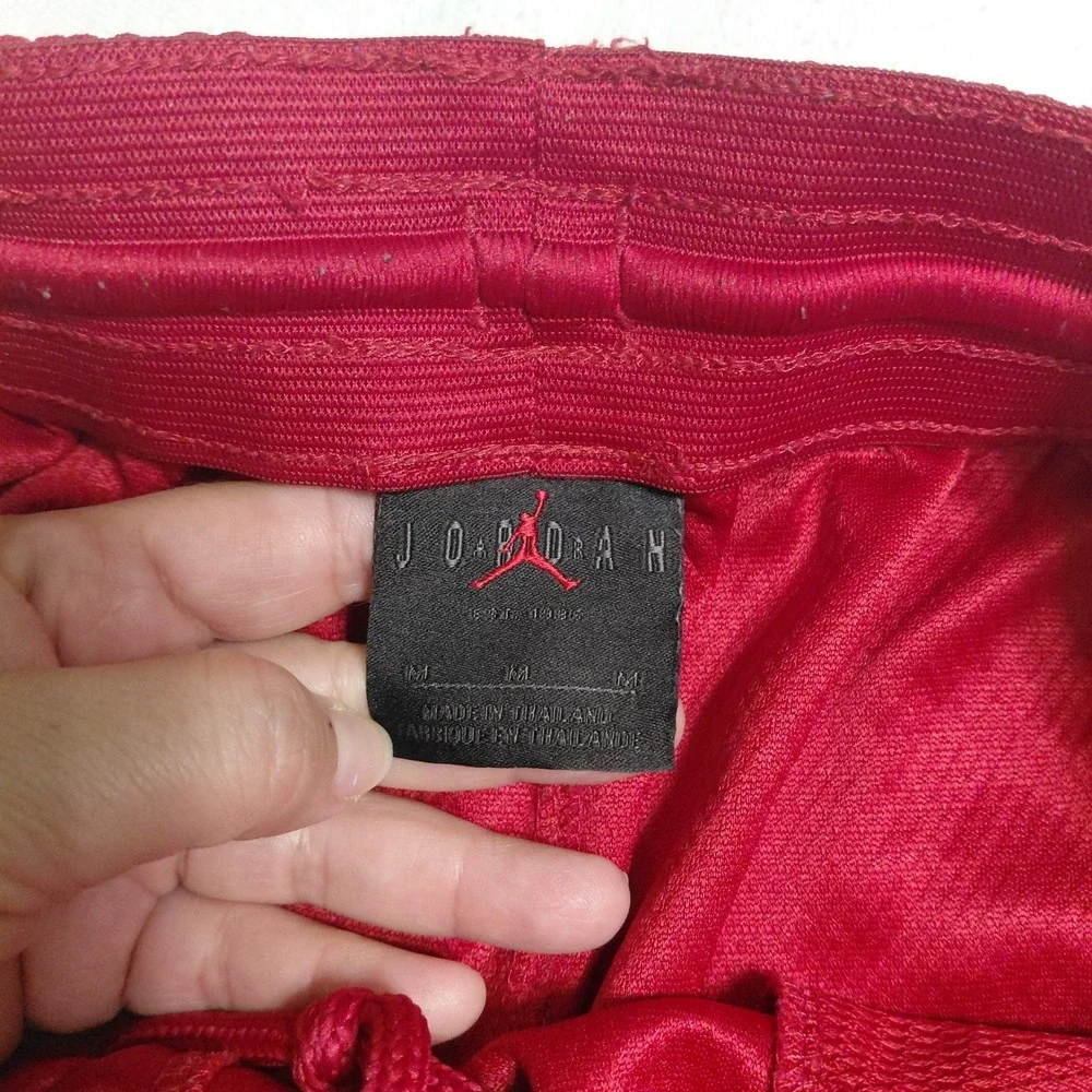 Air Jordan Dri-FIT Basketball Shorts Red Mesh Medium Youth Drawstring Jumpman